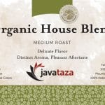organic coffee house blend javataza