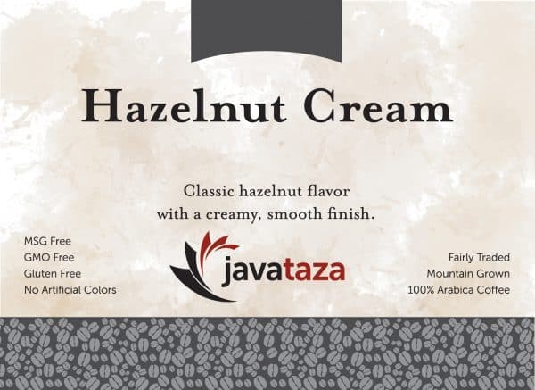hazelnut cream ground flavored coffee