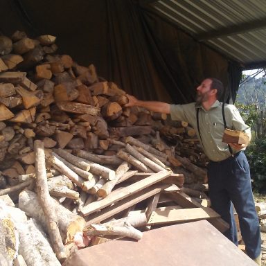 Joel s wood pile honduras coffee farmer